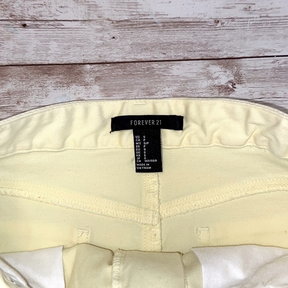 Yellow Denim Mini Skirt - Picture 3 of 5